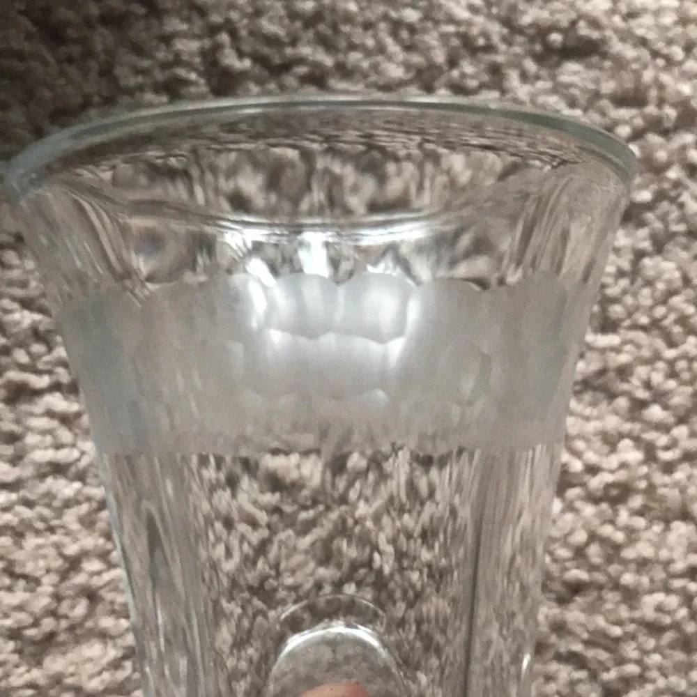 PartyLite clarity etched glass taper/tea light candle holders set of 3 NIB - Picture 7 of 11